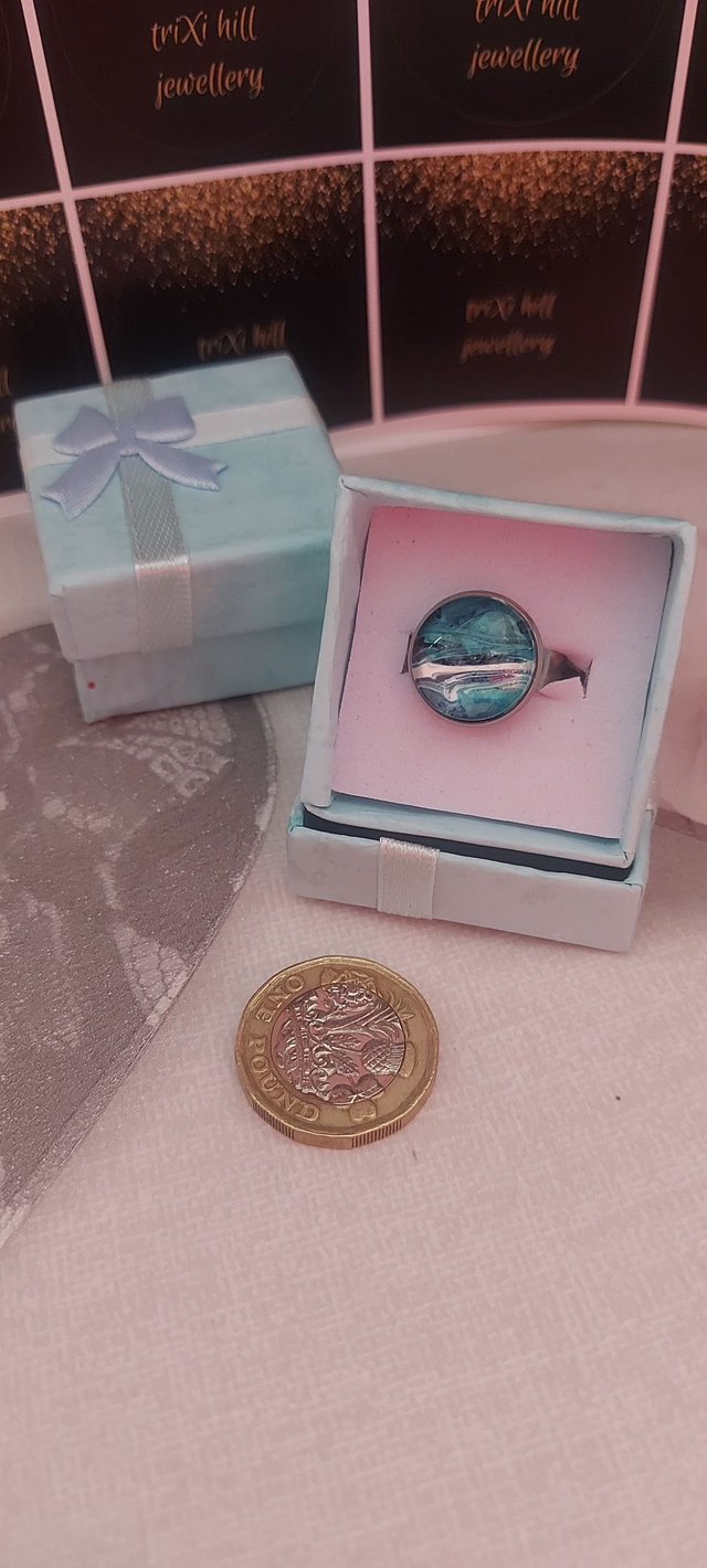 Aqua Blue Ring