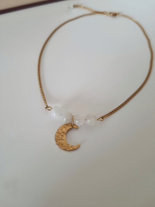 Ras de cou pierre de lune - Artémis