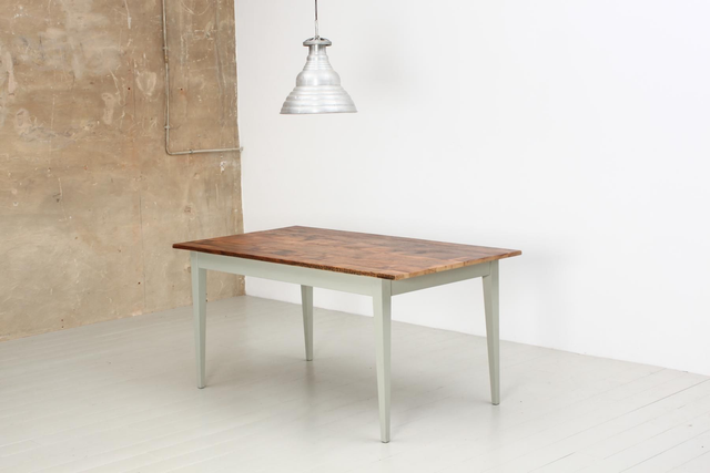 UNIK Tisch Altholz 180 x 85 cm, zementgrau