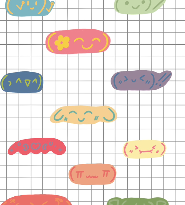 Original Art Deco Stickersheet | Emoji Bubbles