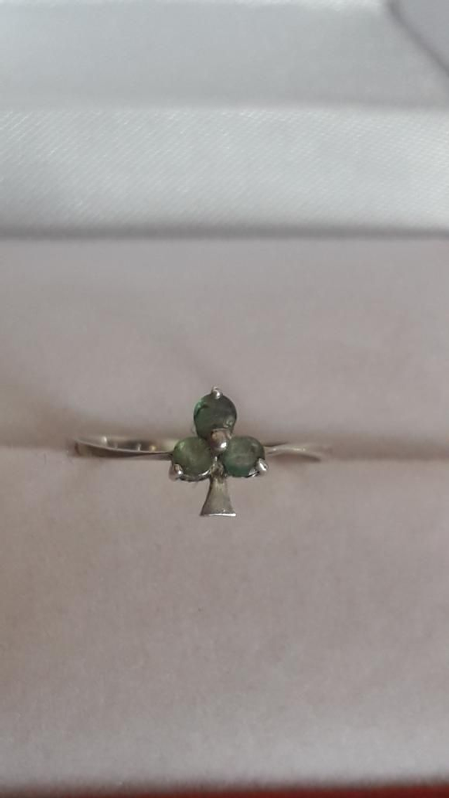 Bague émeraude, argent 925