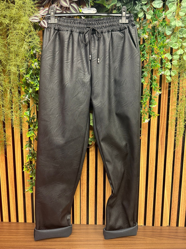 Broek lederlook