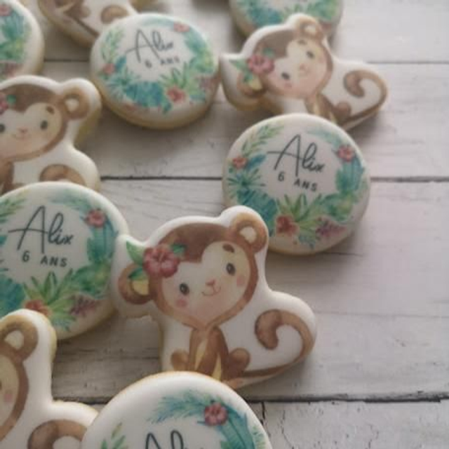 Lot de 15 grands SugarCookies imprimés