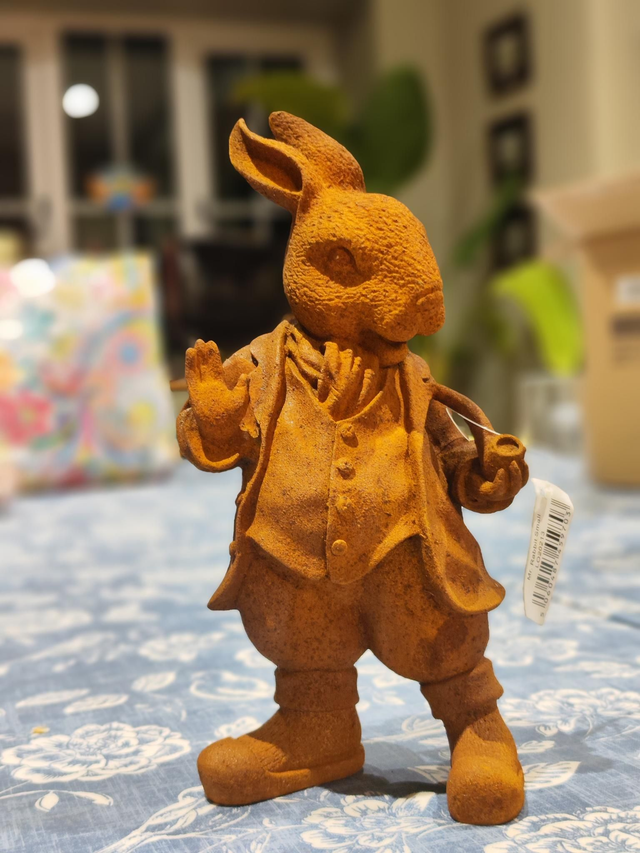 Cold Cast Iron Hare/Rabbit in Suit