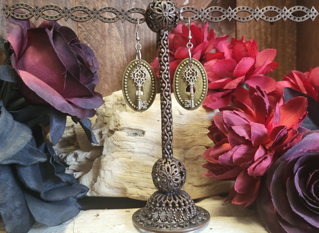 Boucles d'Oreilles "Serrures des Ombres"