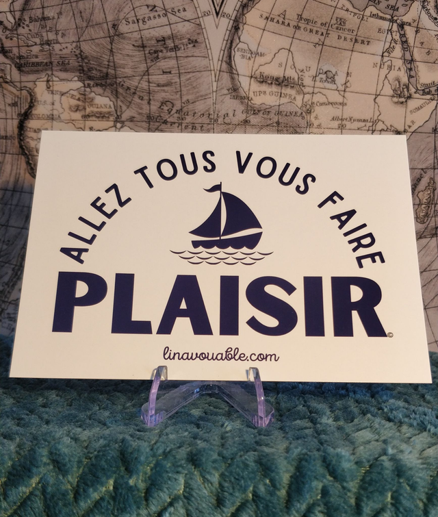 CARTE "ALLEZ TOUS VOUS FAIRE PLAISIR" 