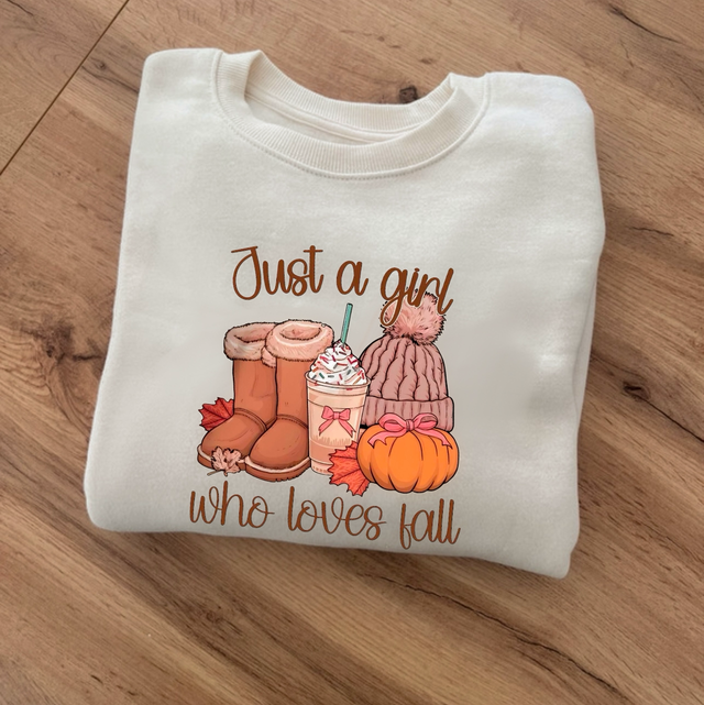 Sweat beige « Just a Girl »