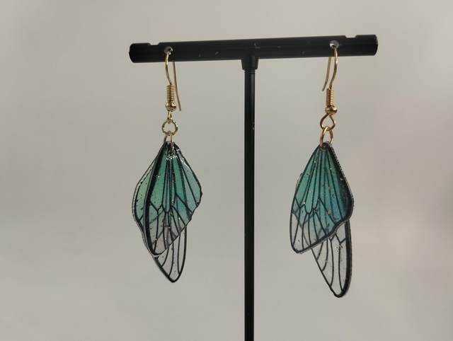 Boucles d’Oreilles Ailes de Fée – Bijoux Féeriques, Légers &amp; Magiques – Cadeau Fantaisie