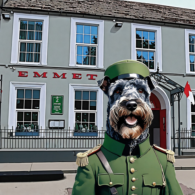 Michael Collins Kerry Blue on Emmet Square