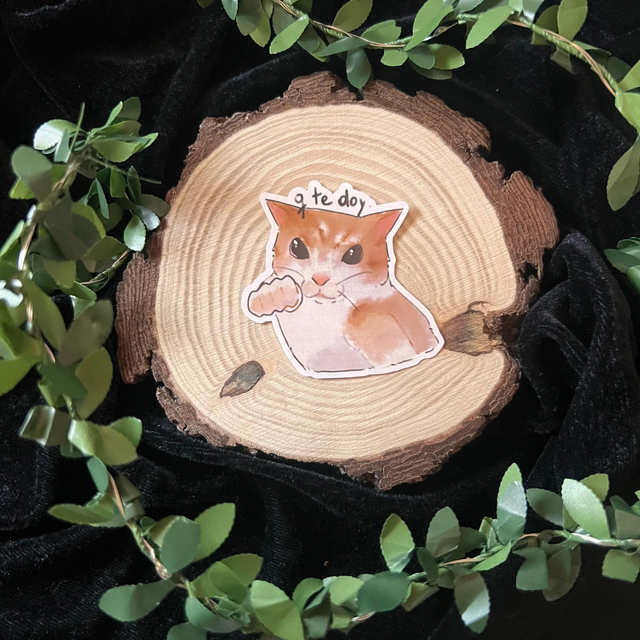 Sticker Gato // q te doy