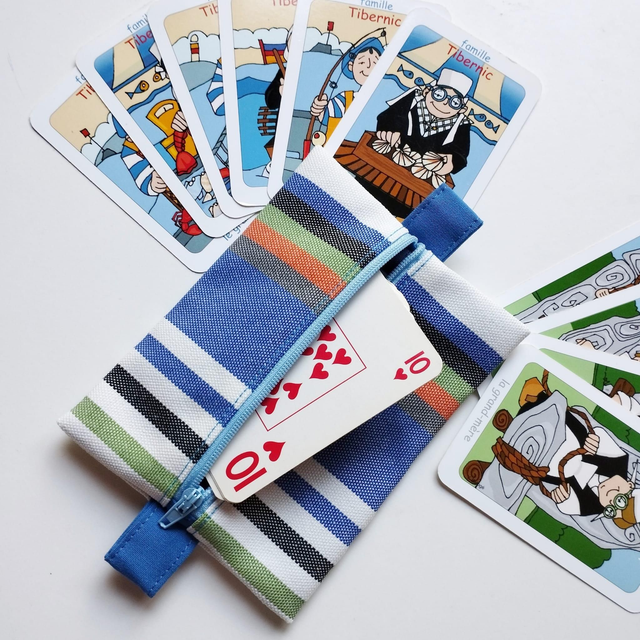 Mini Trousse - Bayadère Bleue