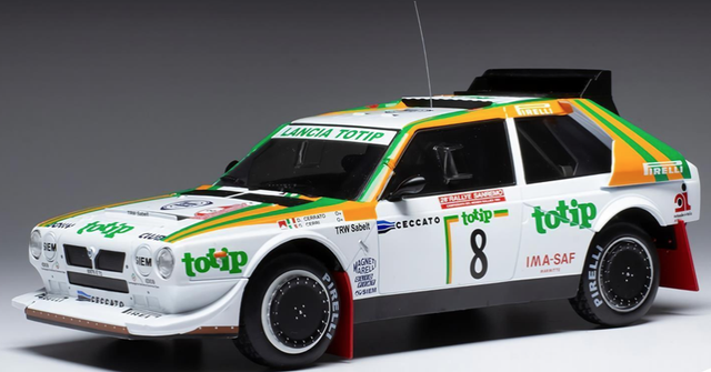 Lancia Delta S4 Nº8 Cerrato/Cerri Rally San Remo 1986 1:18 IXO