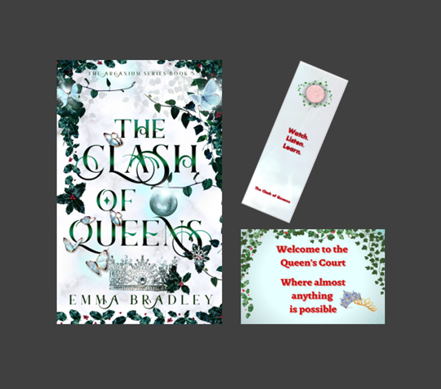 The Clash of Queens (signed with postcard and bookmark!)