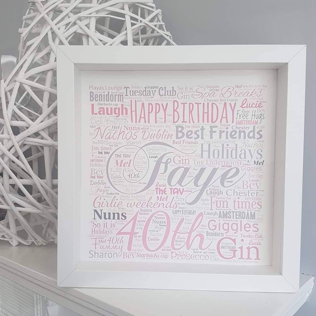 Word frame | Gifts for friends | Birthday Gift 