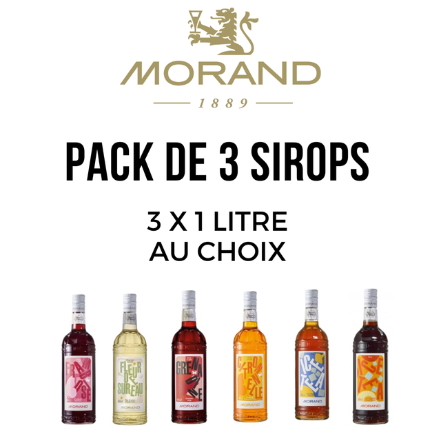 Pack de 3 sirops de 1 litre