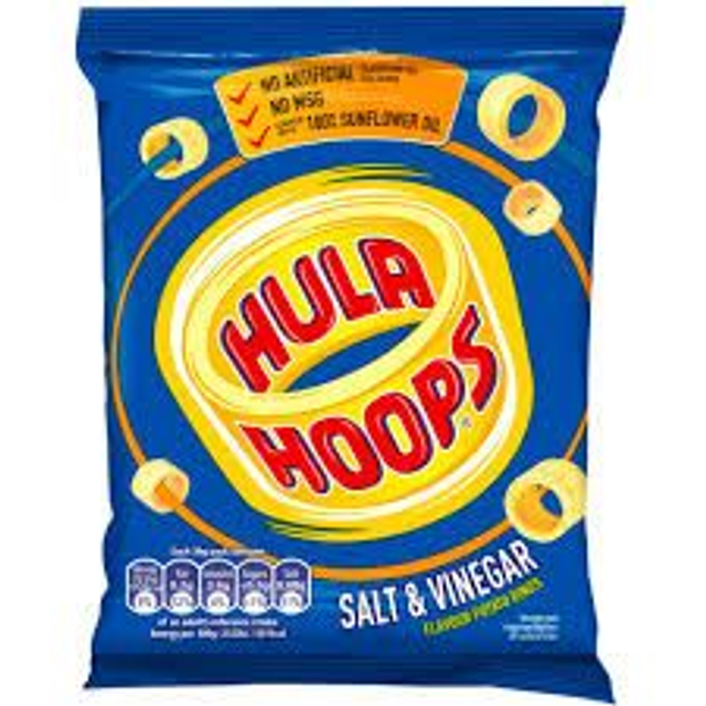 Hula Hoops Salt &amp; Vinegar 34g