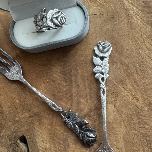 Bague cuillère Rose