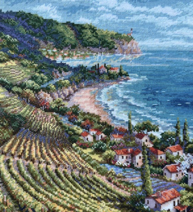Merejka Coastline View Counted Cross Stitch Kit