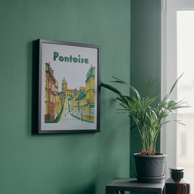 Affiche "Pontoise" Tirage A3
