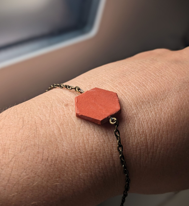 Collection Tomettes - "Sola Grand" - Bracelet Grande Tomette, d'Or, Argent ou Bronze