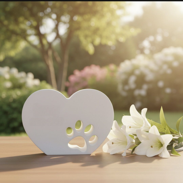 großes Herz mit Pfote 