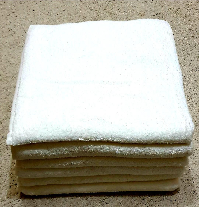 Drap de bain 70x140 Lot 3 pièces blanche 