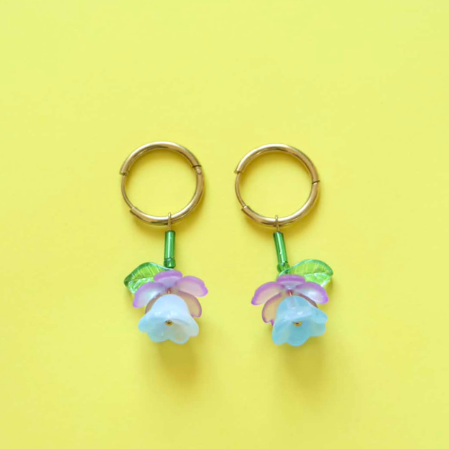 Boucles d'oreilles Fleurs Tombantes