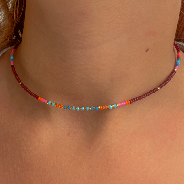 Ras de cou en perles rocaille Japonaise Miyuki