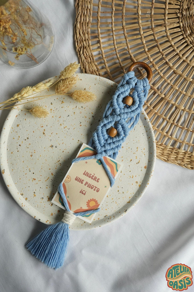 Petit porte-Polaroïd simple avec perles 