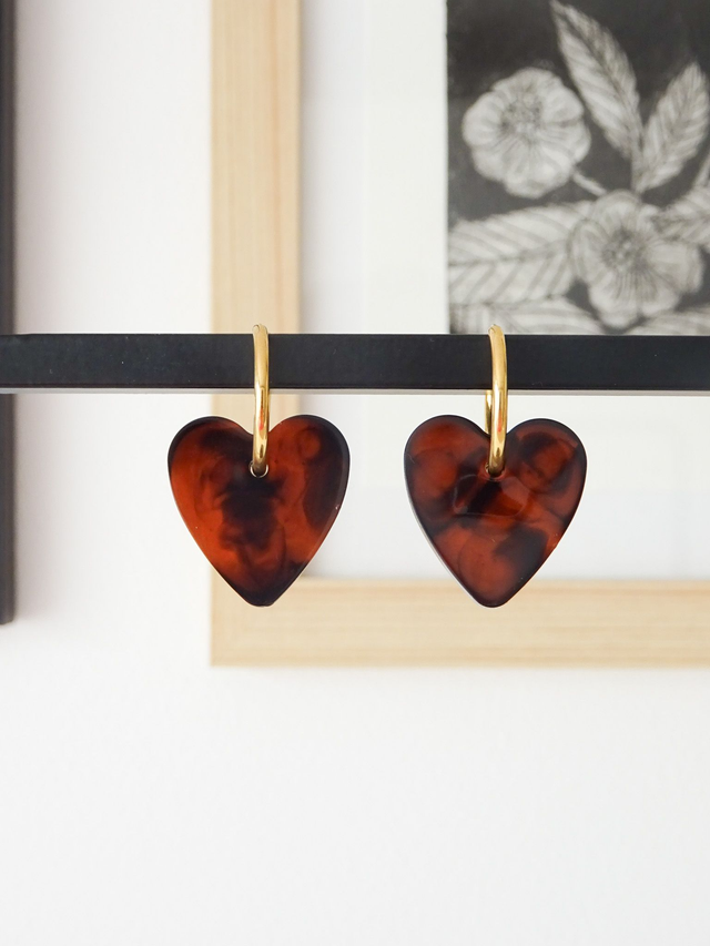 Coeur S : Ecaille tortue 2