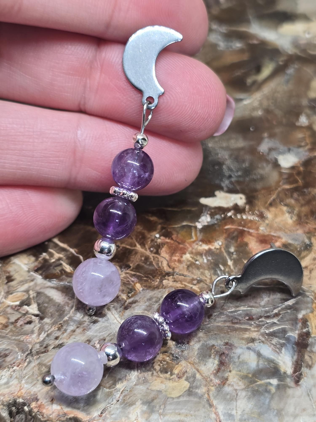 Boucles d'oreilles Améthyste