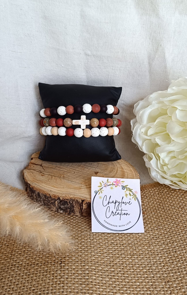 Trio de Bracelets Homme