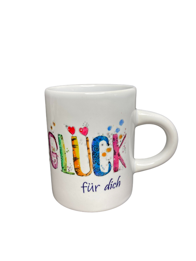 Keramiktasse "Glück - für dich"