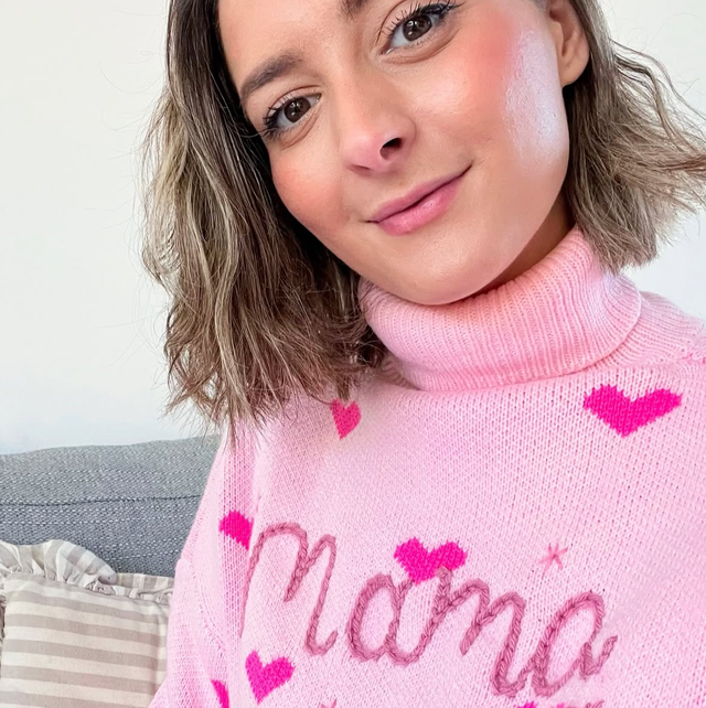 Pink hearts Mama jumper 