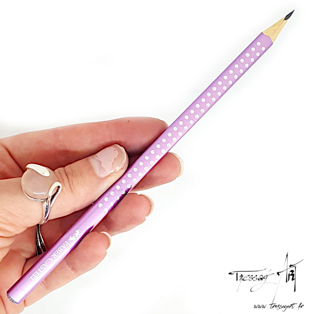 FABER CASTELL - CRAYON GRAPHITE SPARKLE VIOLET PERLE - FB041263