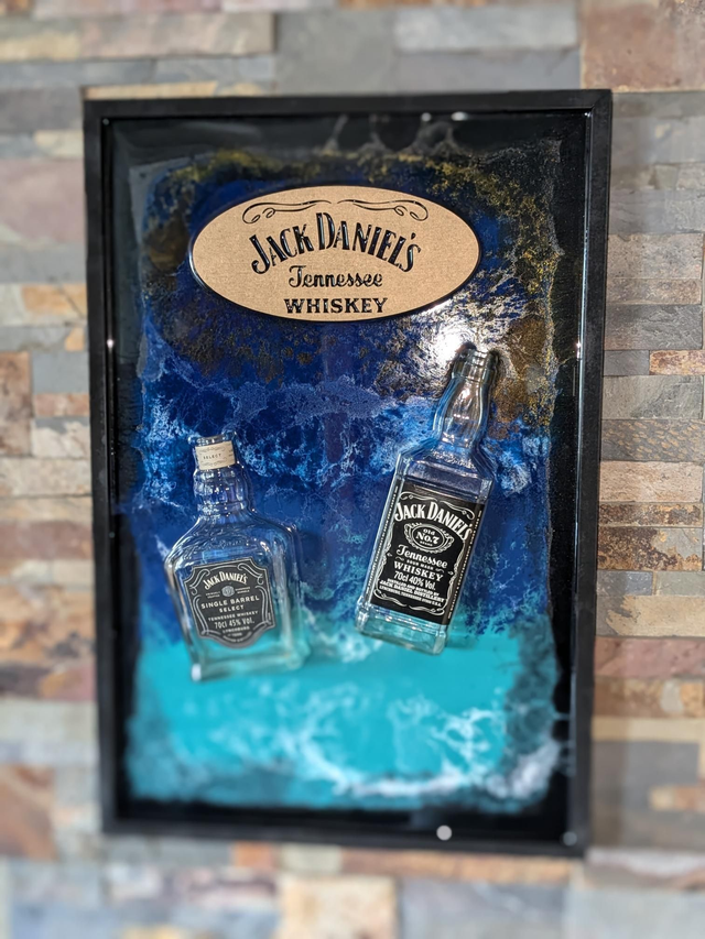 Tableau Décoratif Epoxy "Jack Daniel's"
