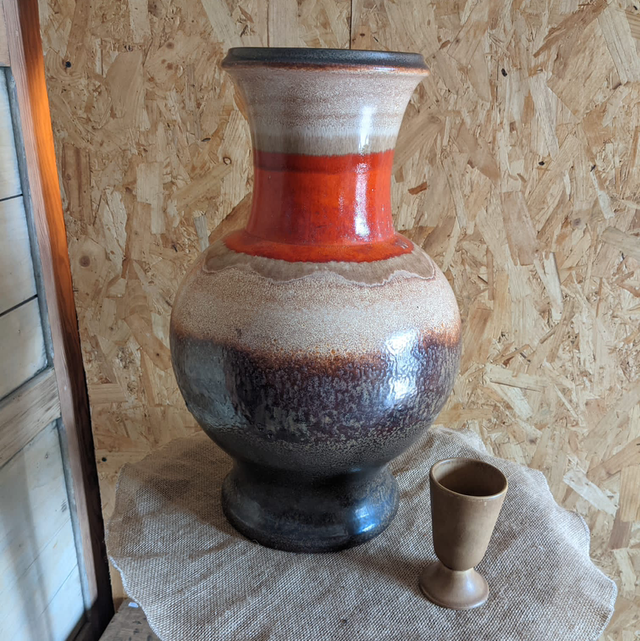 Vase West germany orange