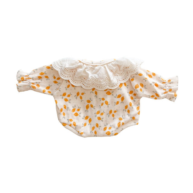 Grenouillère citrons à col + bandeau