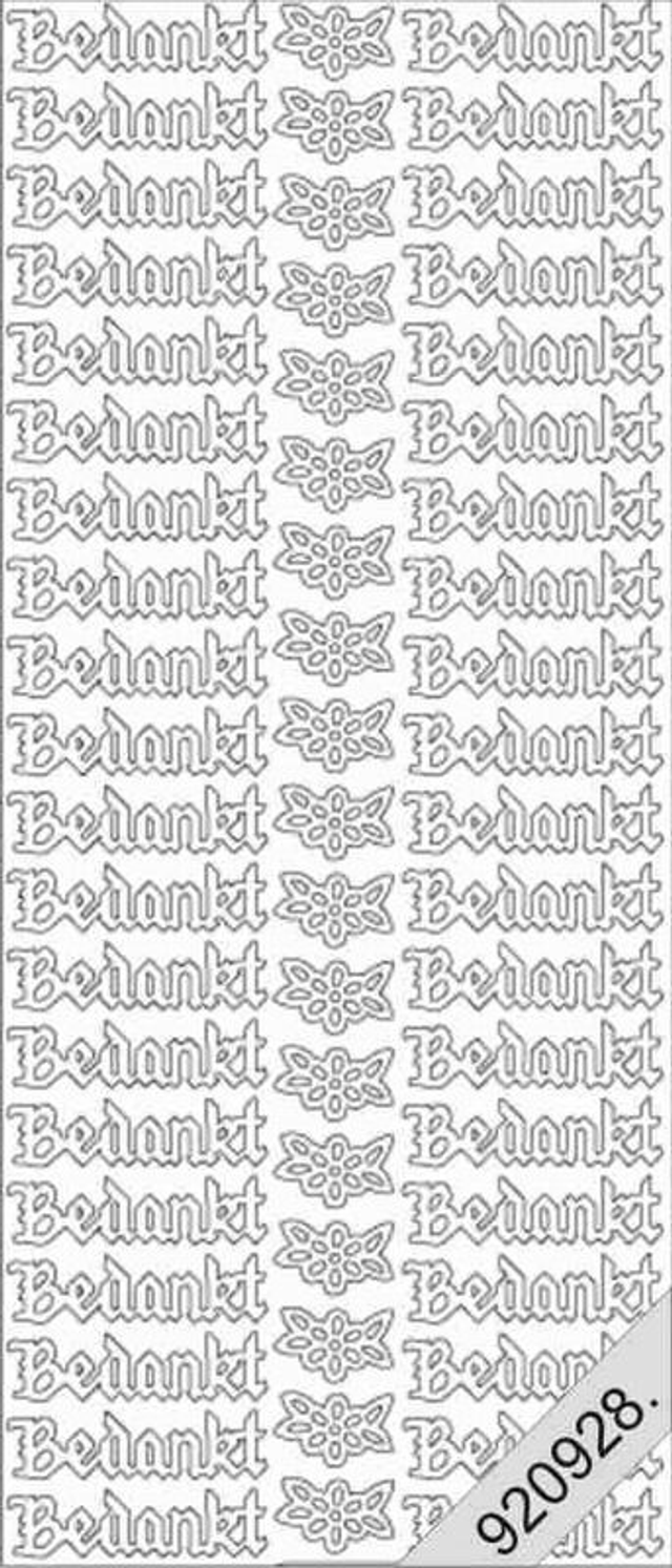 Bedankt goud (22933)