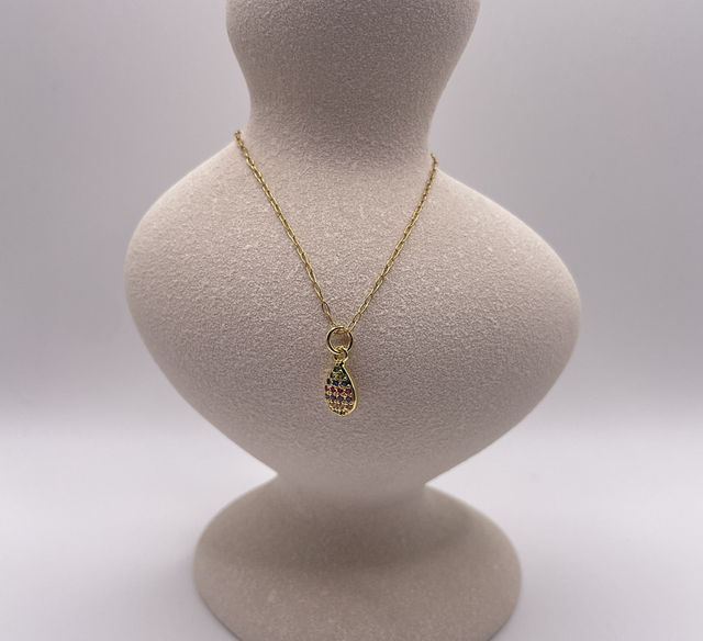 RAINDROP - Kette mit Zirkonia Anhänger