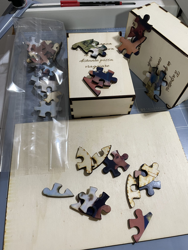 Puzzle con foto e dedica