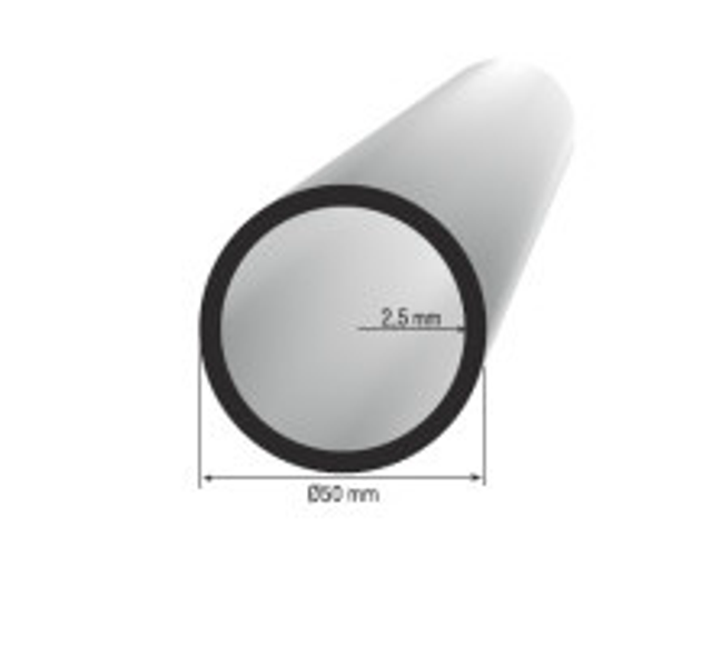  HK Zábradlí, hliníkové madlo 50mm, silver