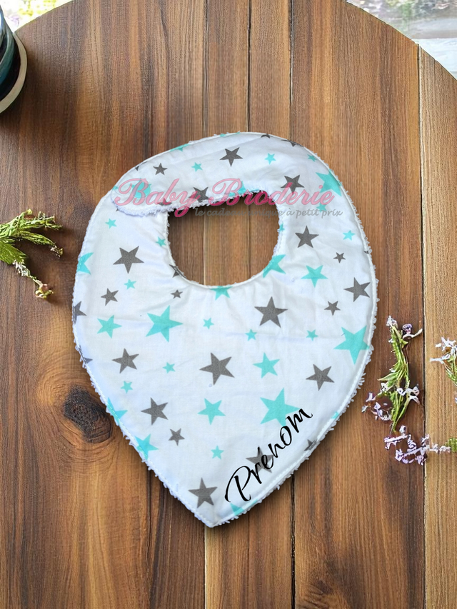 Bandana blanc à étoiles