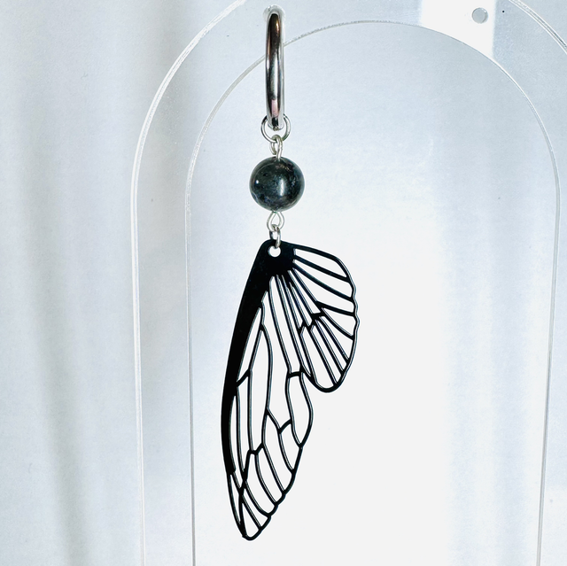 Mono-boucle INDÉPENDANCE larvikite