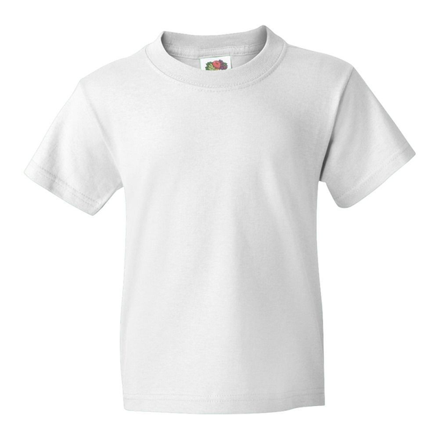 Tee-shirt blanc 100% coton enfant à personnaliser (5-6 ans à 9-11 ans)
