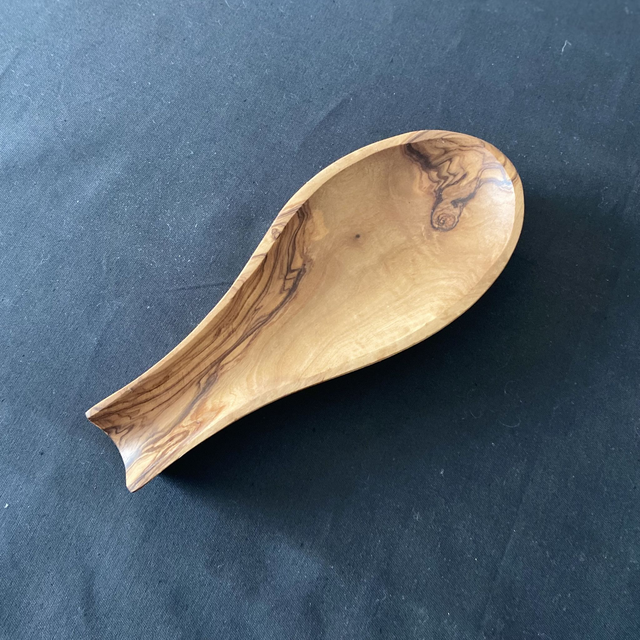 Olive Wood Utensil Rest