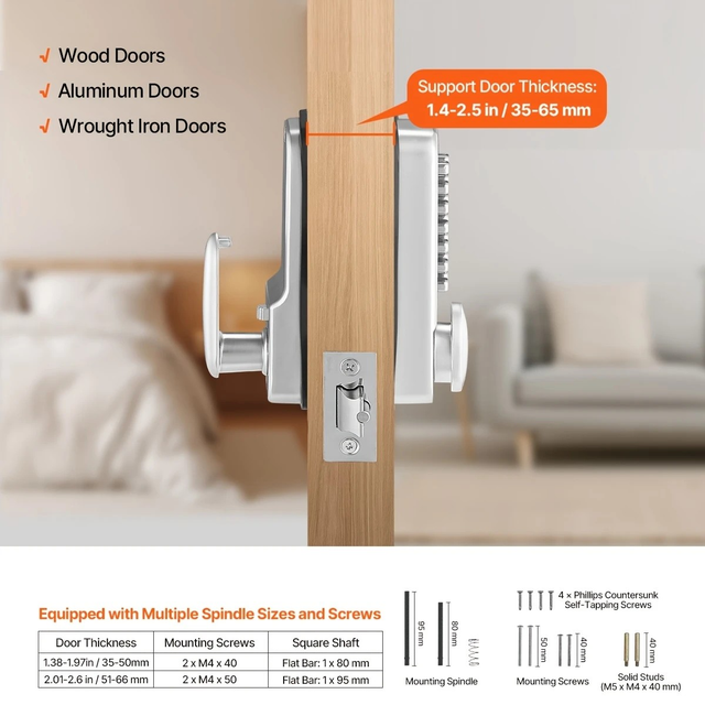 VEVOR Mechanical Keyless Entry Door Lock