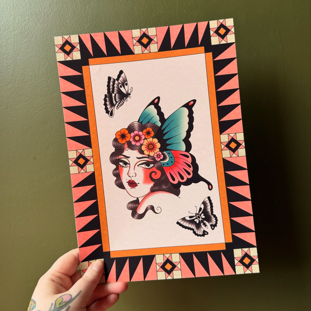 Lady Butterfly Print