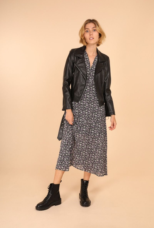 Chiodo ecopelle nero 