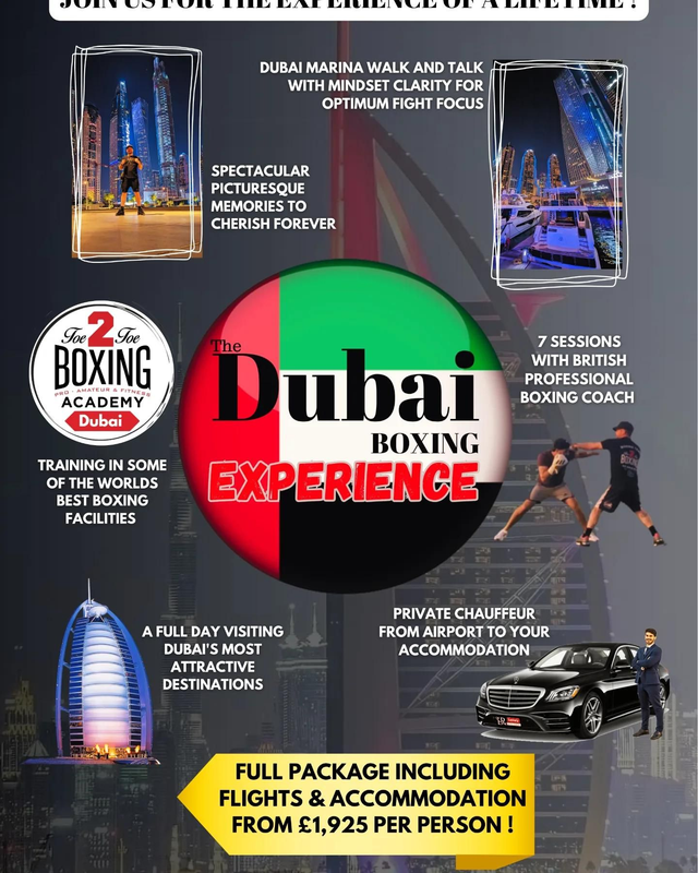 The Dubai Boxing Experience Package Options 